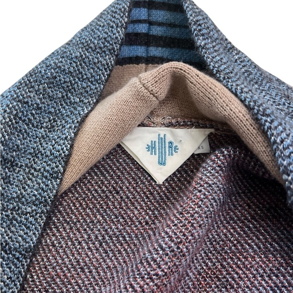 Anthropologie HWR Rare Embroidered Crane Wool Blend Kimono Cardigan XS - Picture 6 of 11